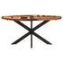 vidaXL Dining Table 63"x35.4"x29.5" Solid Acacia Wood with Sheesham Finish-0