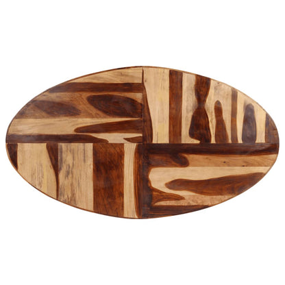 vidaXL Dining Table 63&quot;x35.4&quot;x29.5&quot; Solid Acacia Wood with Sheesham Finish-1