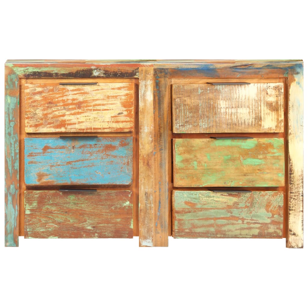 vidaXL Drawer Cabinet 46.5&quot;x13&quot;x29.5&quot; Solid Reclaimed Wood-0