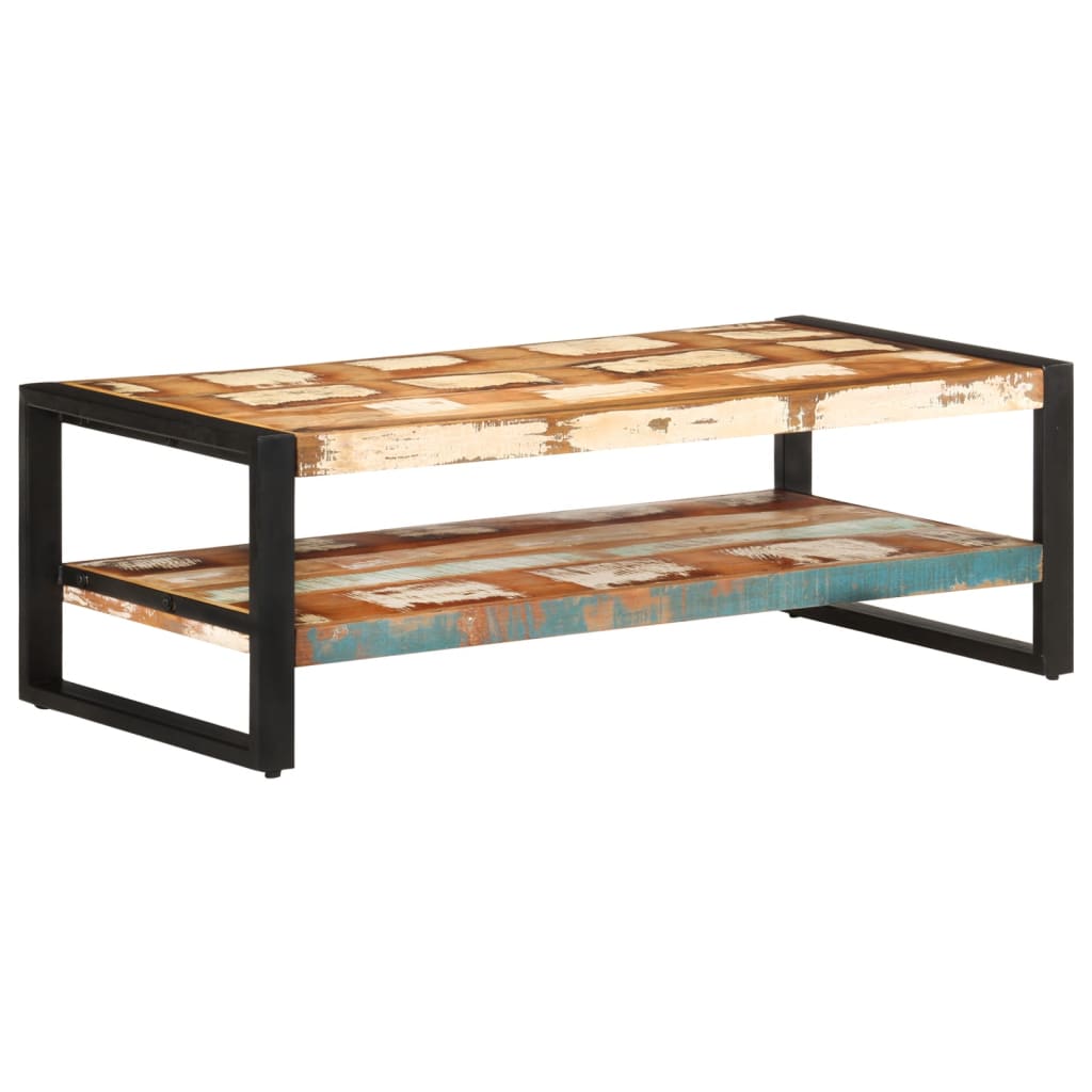 vidaXL Coffee Table 47.2&quot;x23.6&quot;x15.7&quot; Solid Reclaimed Wood-4