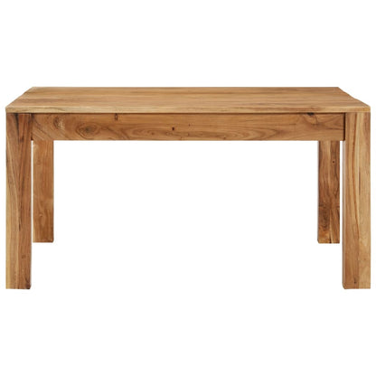 vidaXL Coffee Table 31.5&quot;x31.5&quot;x15.7&quot; Solid Acacia Wood-0