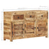 vidaXL Sideboard 43.3"x11.8"x25.6" Solid Wood Mango-0