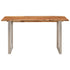 vidaXL Dining Table 55.1"x27.6"x29.9" Solid Wood Acacia-0