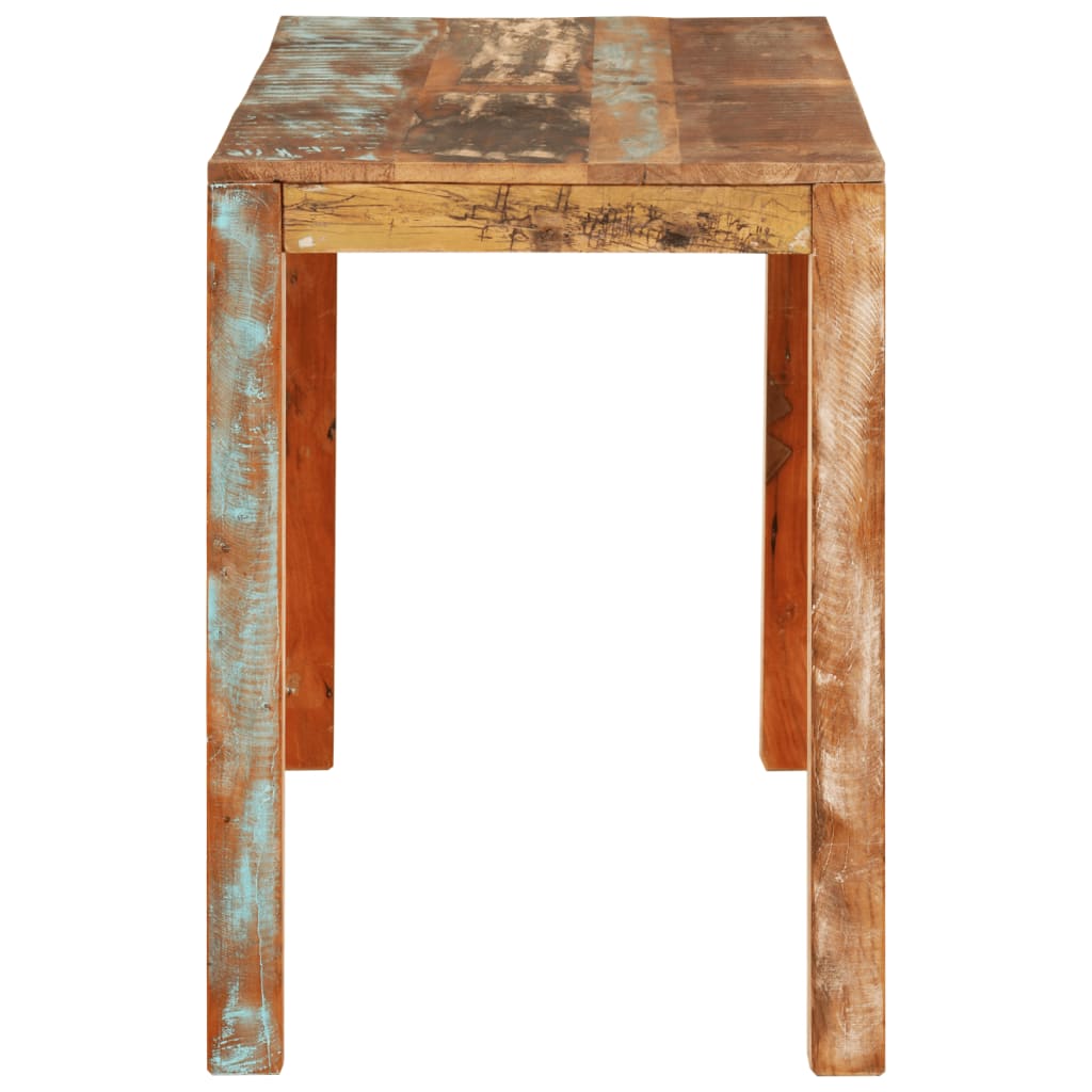 vidaXL Dining Table 43.3&quot;x21.7&quot;x29.9&quot; Solid Wood Reclaimed-2