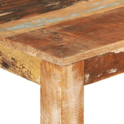 vidaXL Dining Table 43.3&quot;x21.7&quot;x29.9&quot; Solid Wood Reclaimed-4