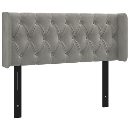 vidaXL Headboard with Ears Dark Gray 72&quot;x6.3&quot;x30.7&quot;/34.6&quot; Velvet-25