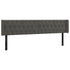 vidaXL Headboard with Ears Dark Gray 72"x6.3"x30.7"/34.6" Velvet-3