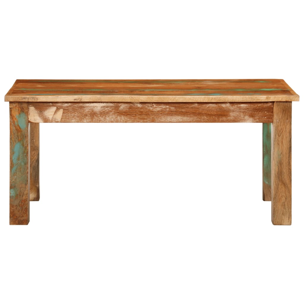 vidaXL Coffee Table 39.4&quot;x21.7&quot;x17.7&quot; Solid Wood Reclaimed-0