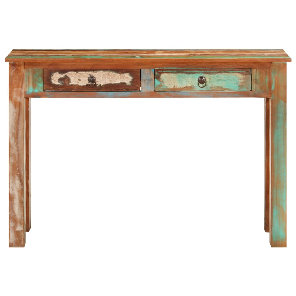 vidaXL Console Table 43.3&quot;x11.8&quot;x29.5&quot; Solid Wood Reclaimed-1