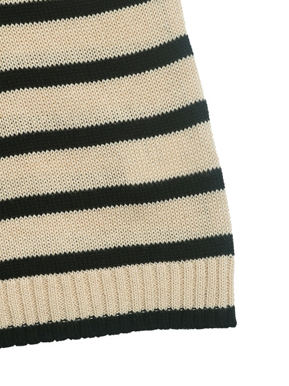 Striped Round Neck