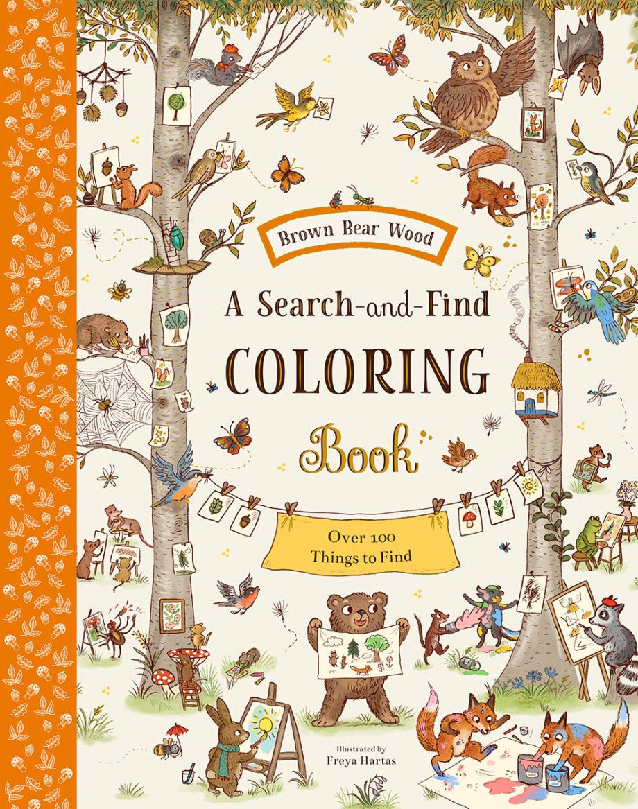 Brown Bear Wood: A Search- and-Find Coloring Book-0