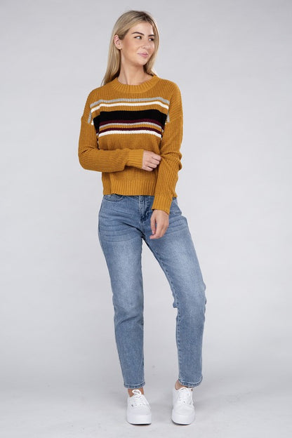 Striped Pullover Sweater