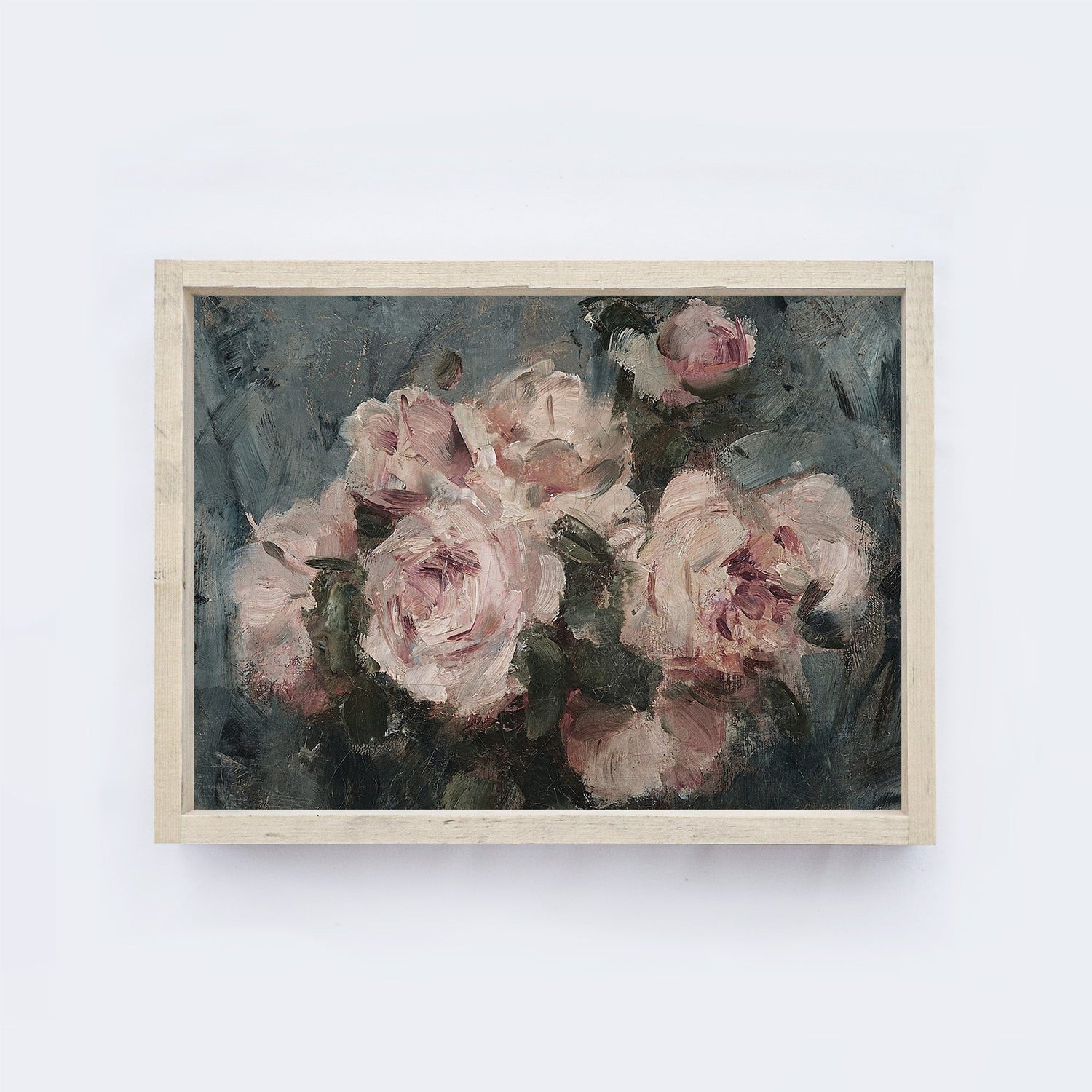 Vintage Print Framed | Moody Roses A04-1