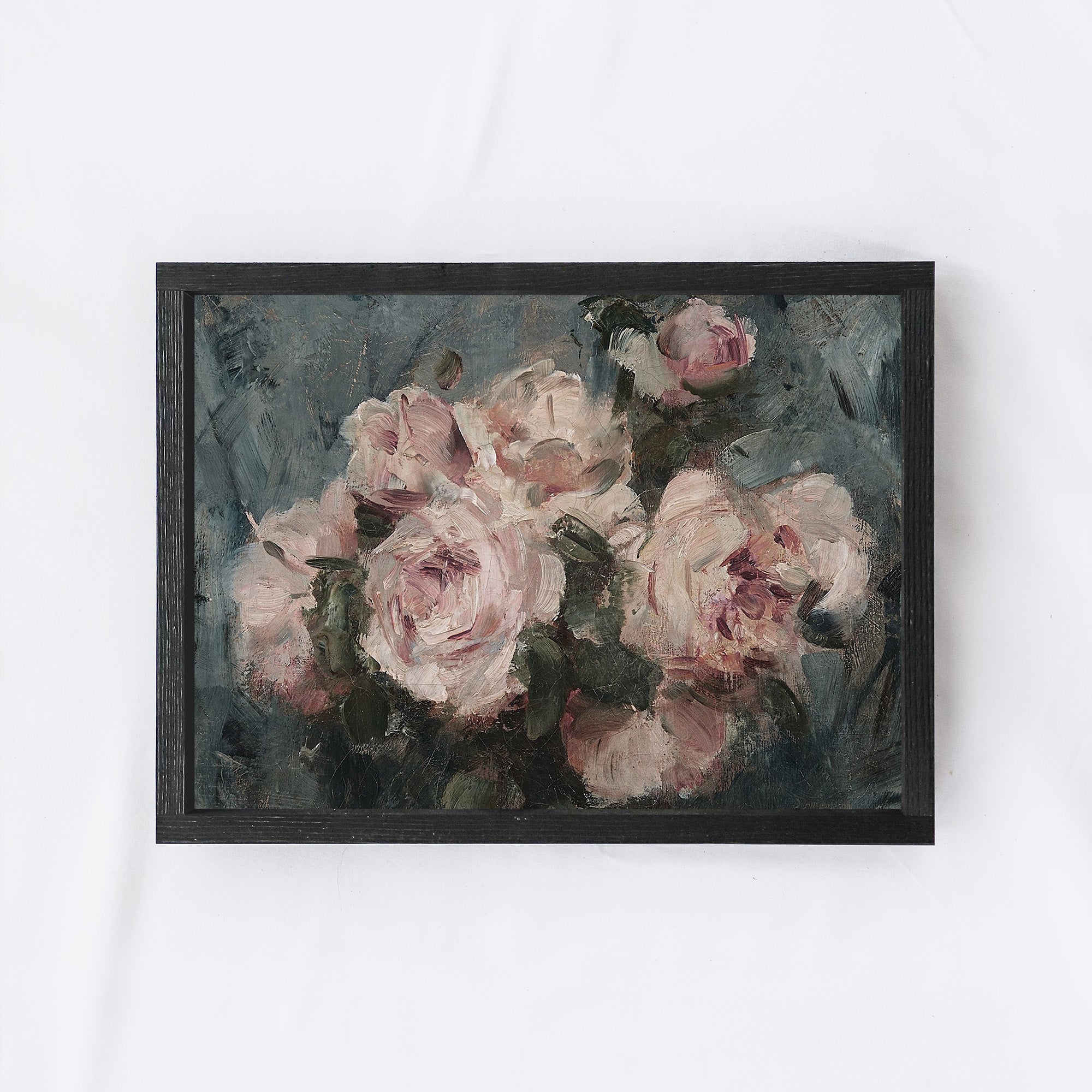 Vintage Print Framed | Moody Roses A04-3