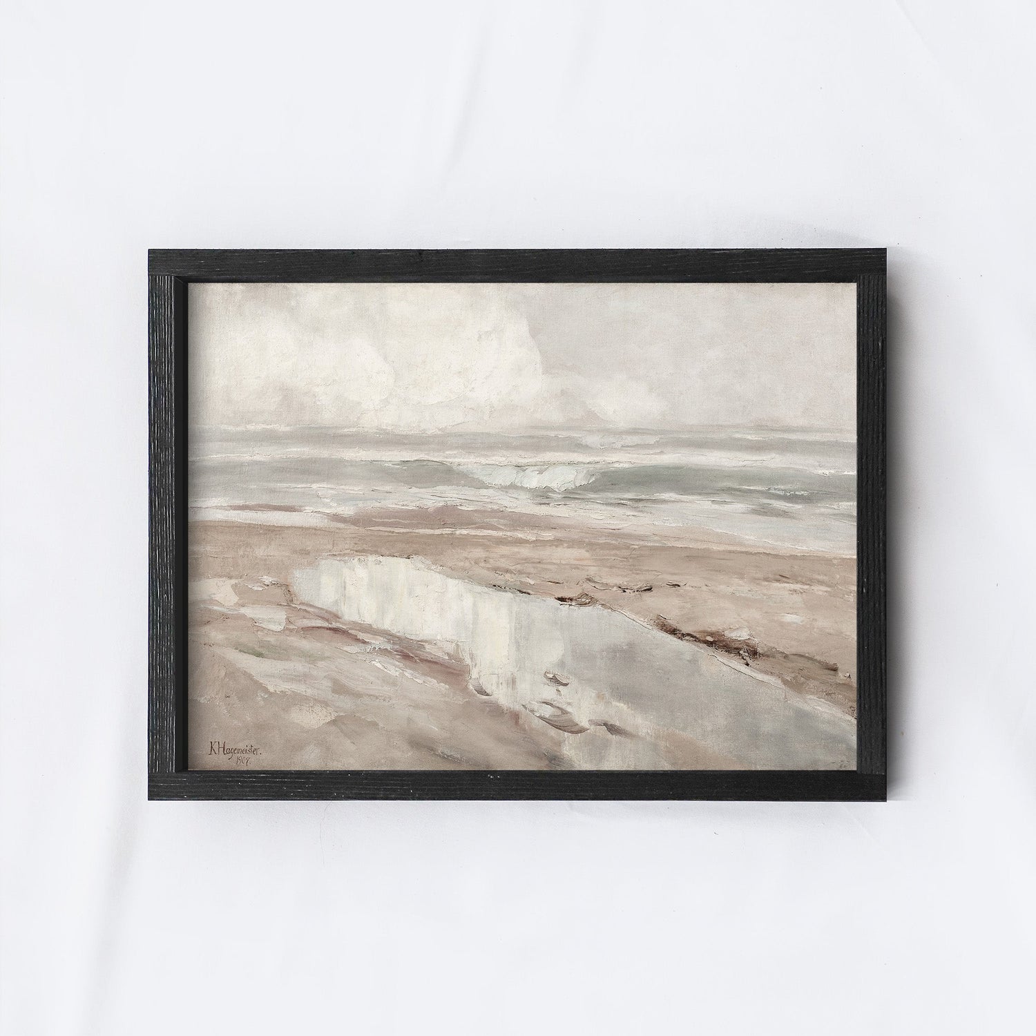 Vintage Print Framed | Sea Ocean Painting A116-3