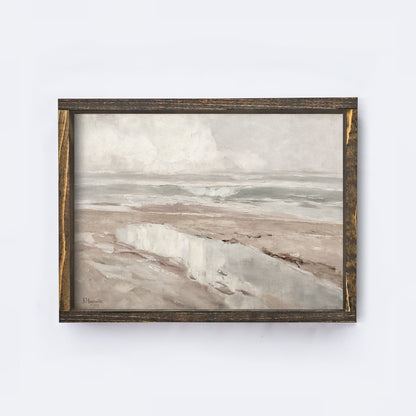 Vintage Print Framed | Sea Ocean Painting A116-2