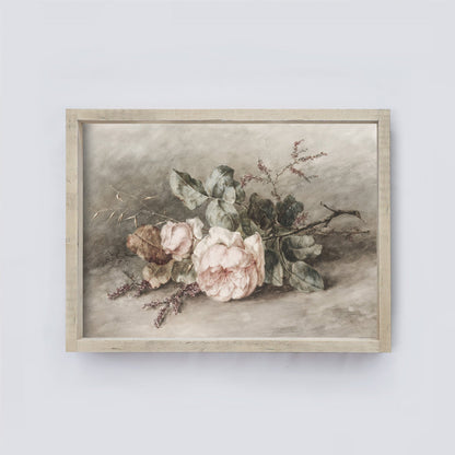 Vintage Print Framed | Flower Bundle A117-1