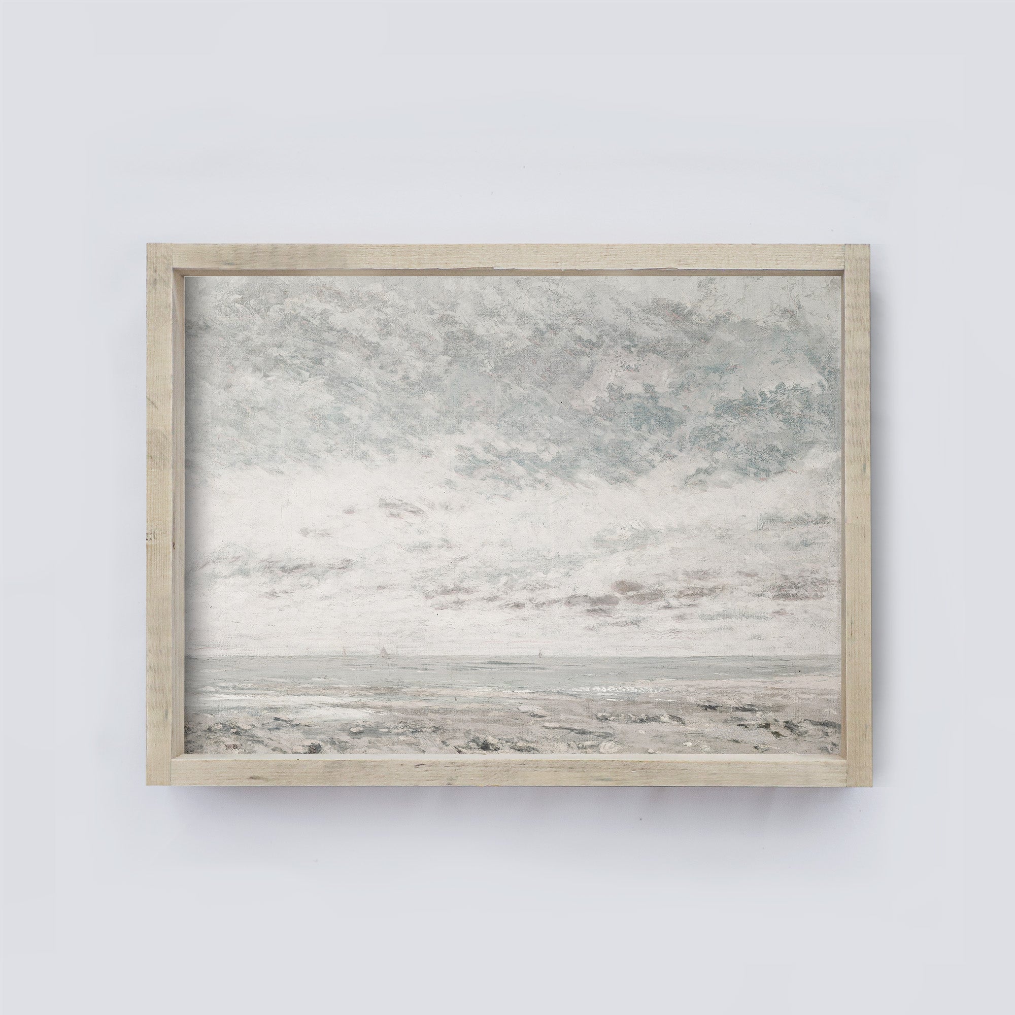 Vintage Print Framed | Sea Coastal Painting A118-2