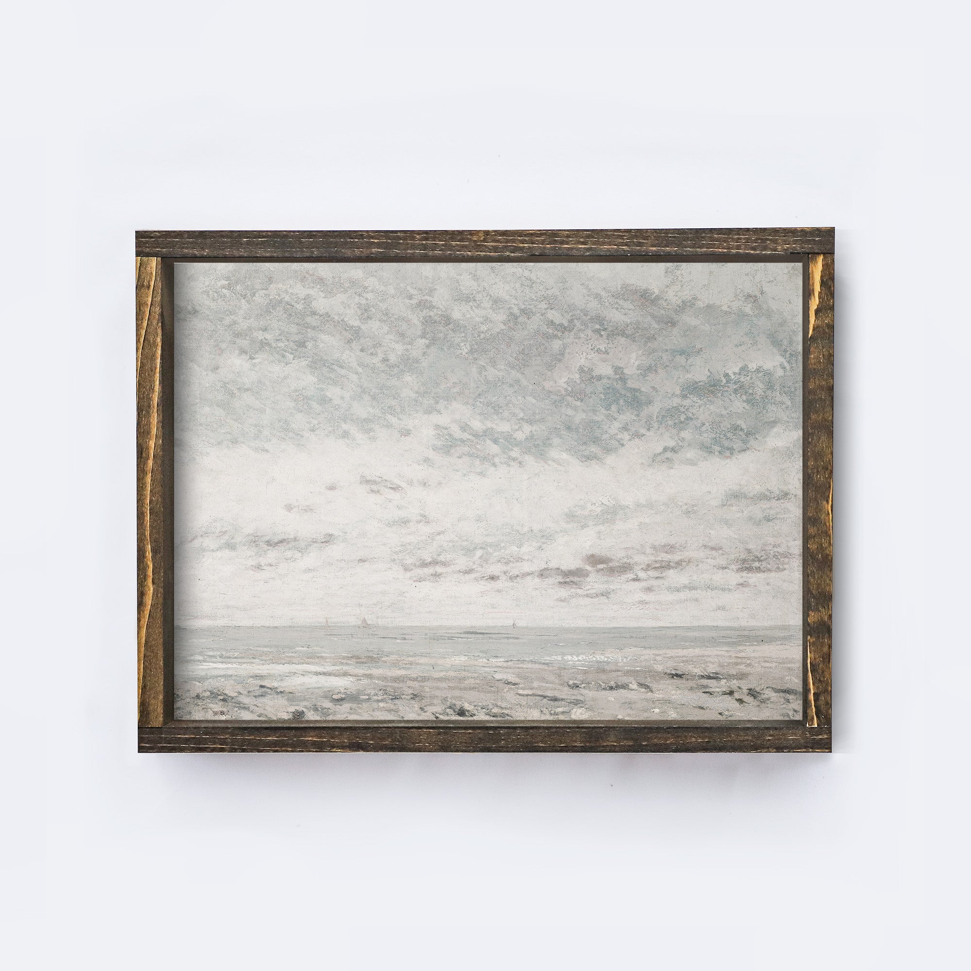 Vintage Print Framed | Sea Coastal Painting A118-3