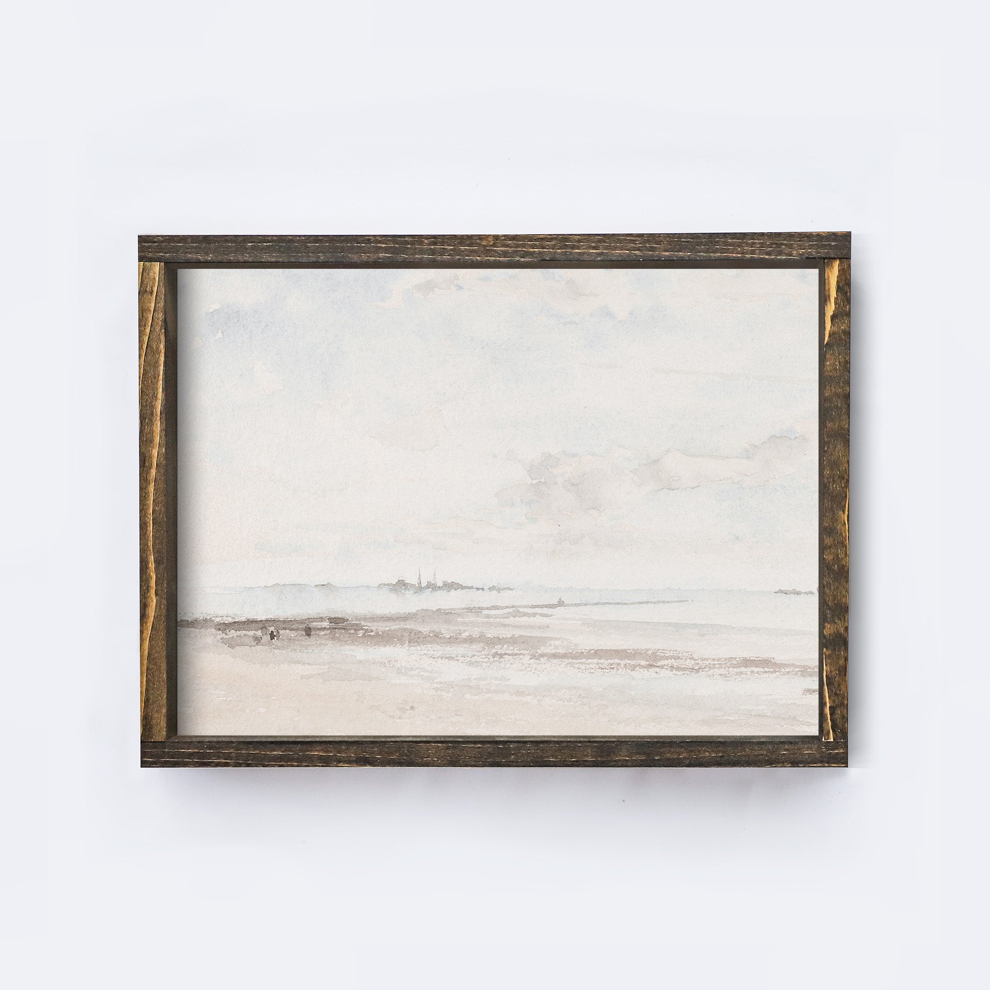 Vintage Print Framed | Seascape Coastal Wall Art Painting A119-3