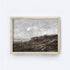 Vintage Print Framed | Landscape Sea Painting A128-0