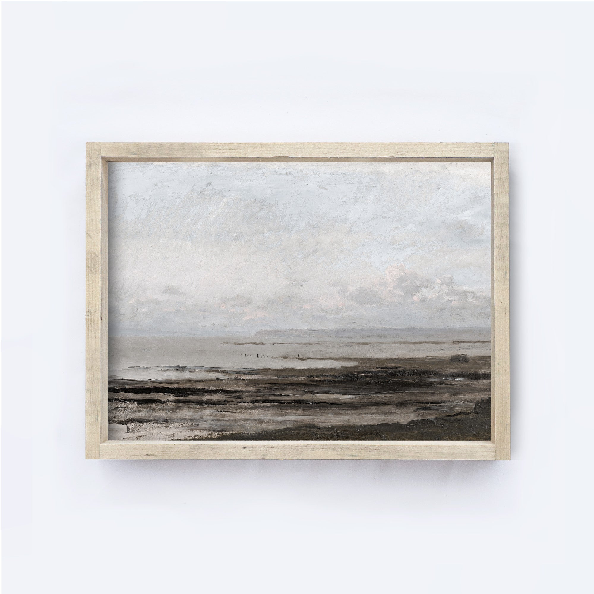 Vintage Print Framed | Seascape Painting A129-0