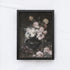 Vintage Wood Sign | Dark Florals Painting A132-1