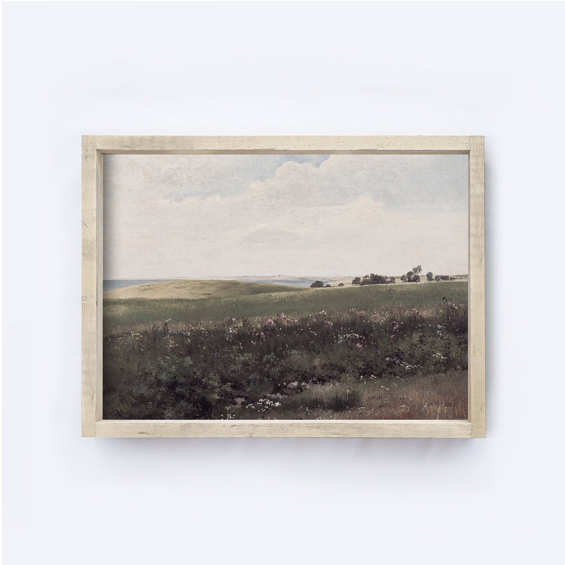 Vintage Wood Sign | Coastal Meadow Painting A138-0