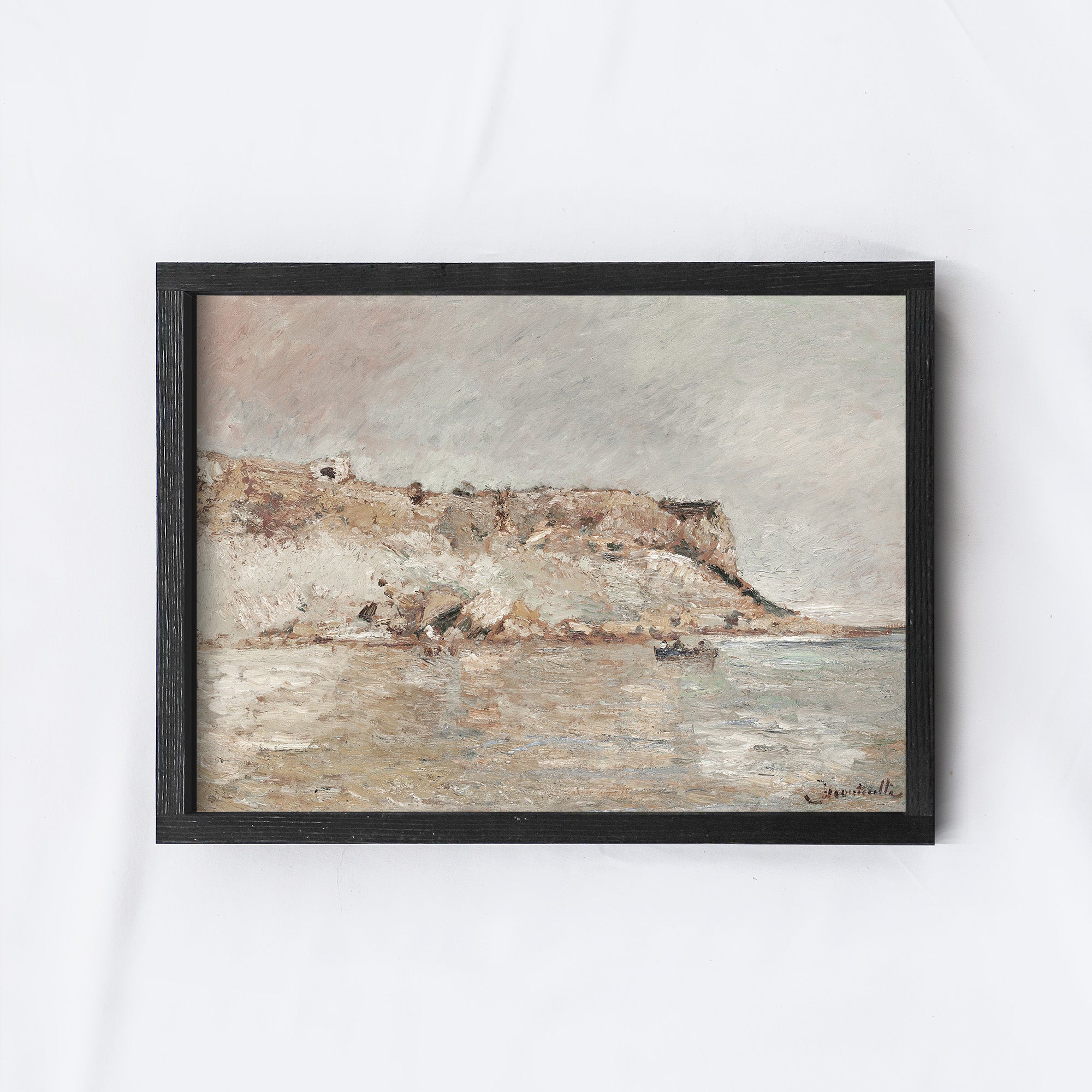 Vintage Print Framed | Coast Beach Print A152-1