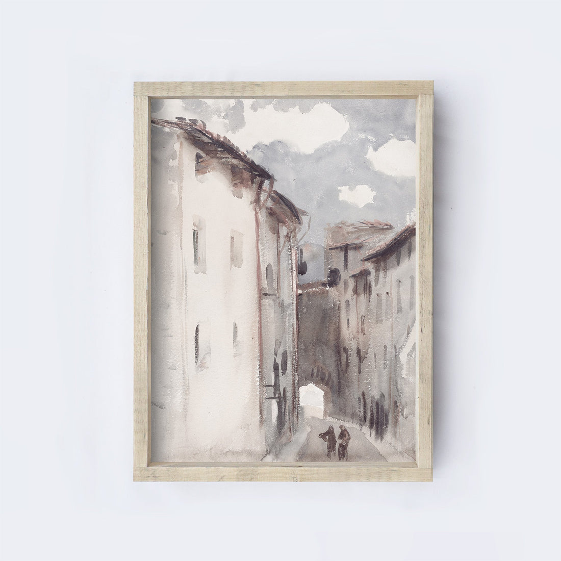 Vintage European Print | European Town Print A158-0