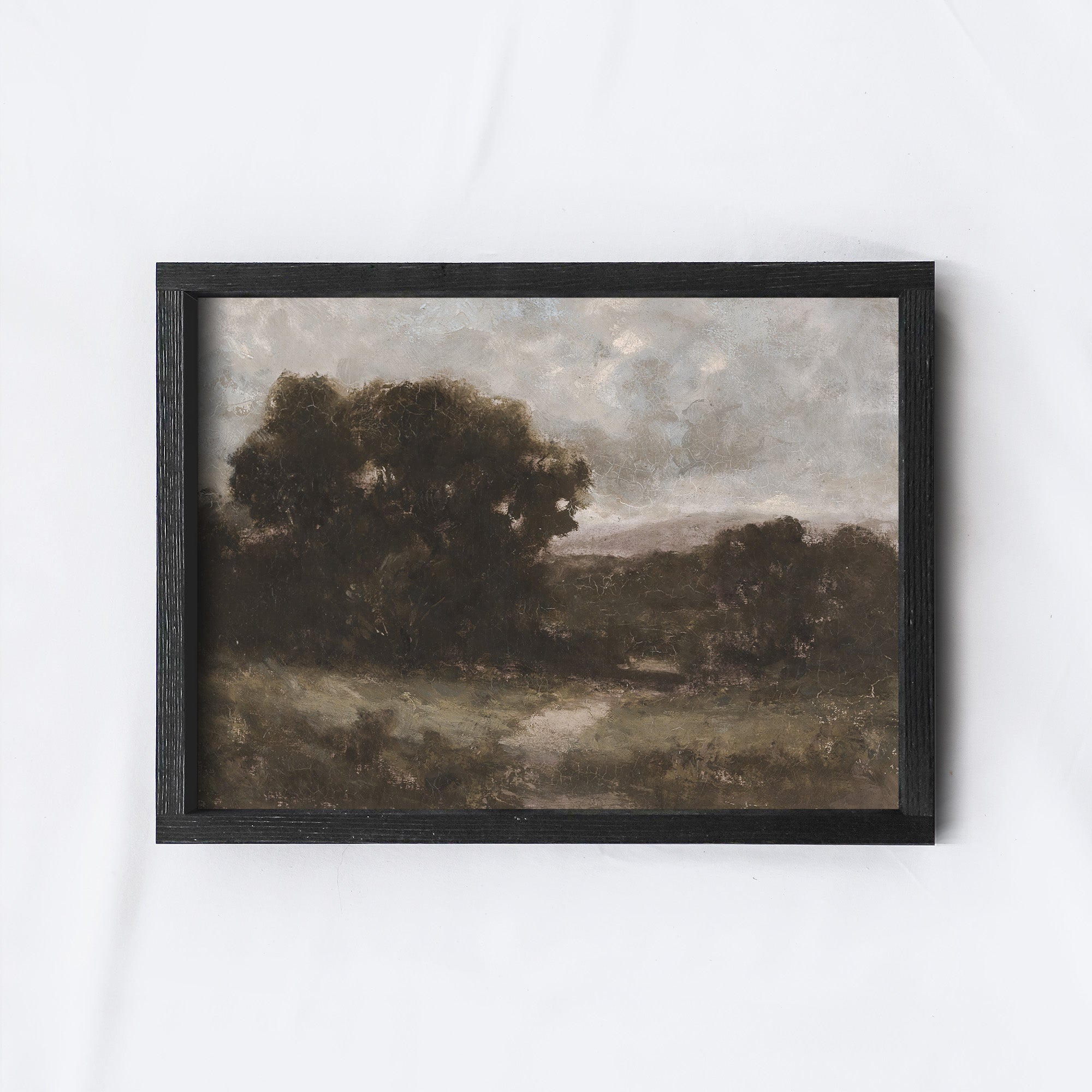 Landscape Painting | Vintage Landscape Wood Sign A173-2