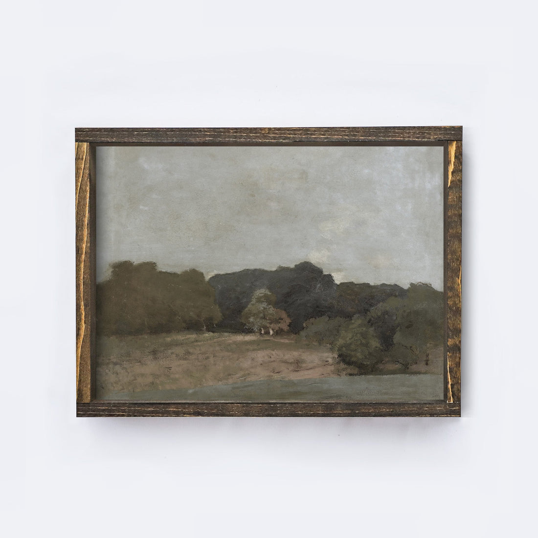 Landscape Drawing | Vintage Landscape Print A175-1