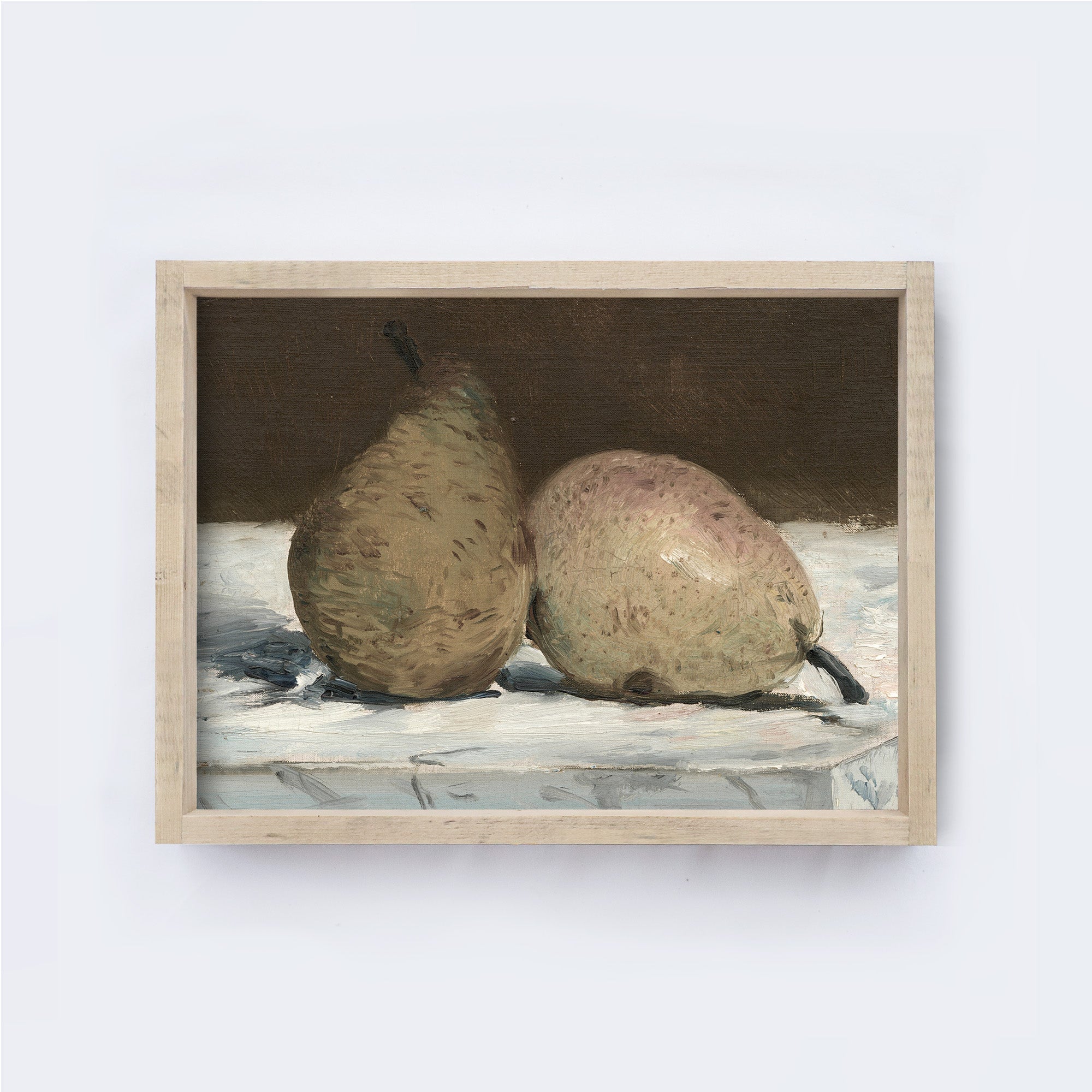 Vintage Still Life Painting Framed | Vintage Pears A192-0