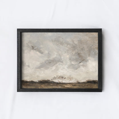 Vintage Landscape Painting Framed | Vintage Wall Art A193-1