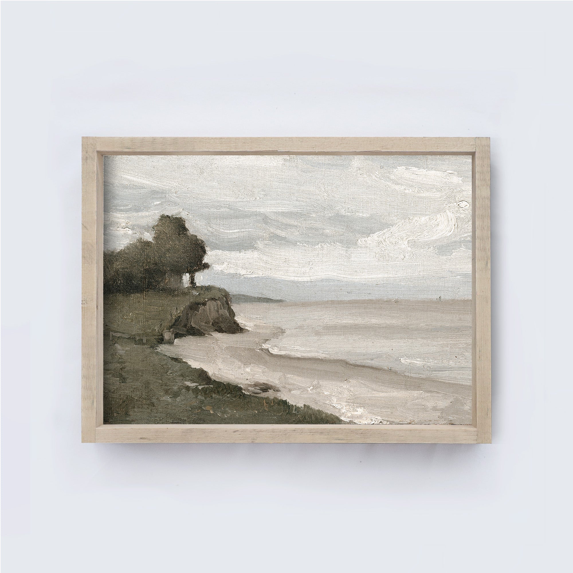 Vintage Coastal Sea Painting | Coastal Art Print A199-0