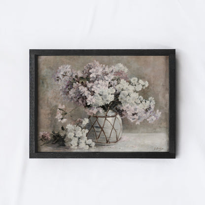 Flower Art Framed | Vintage Flower Print A203-2