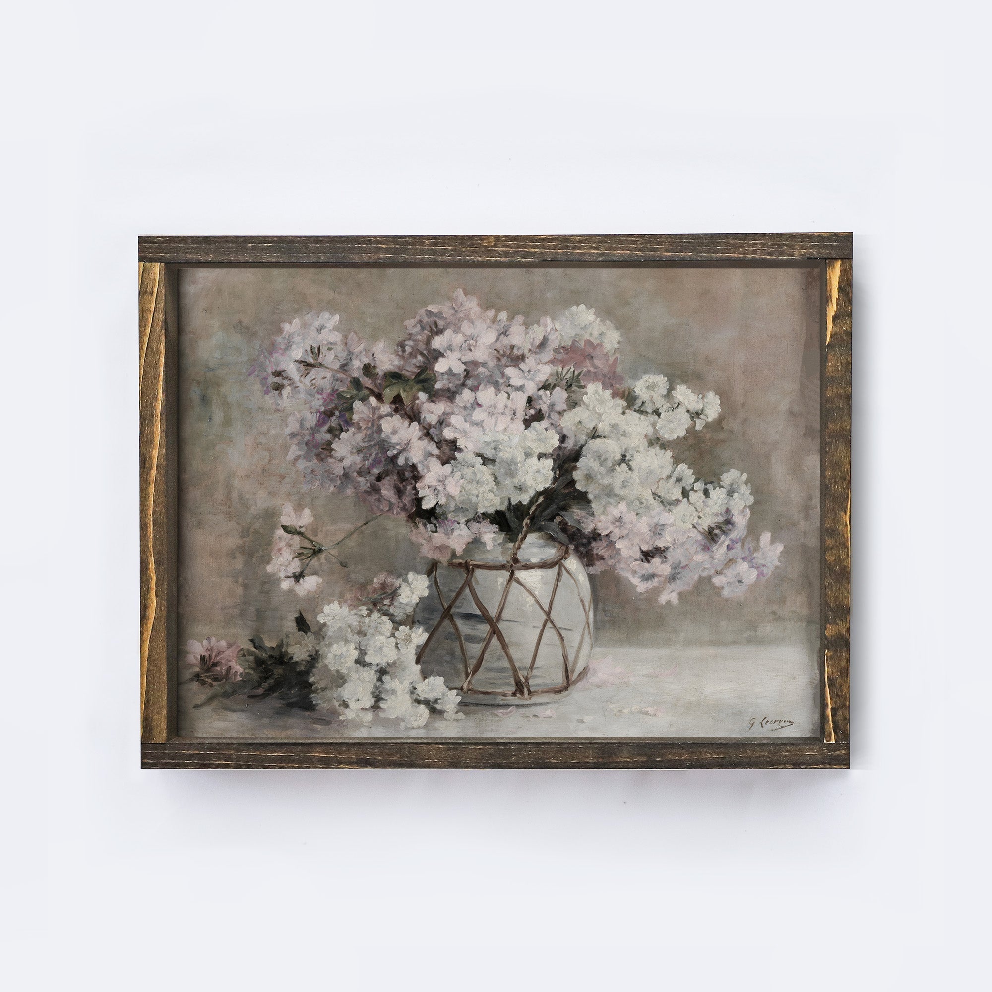 Flower Art Framed | Vintage Flower Print A203-1