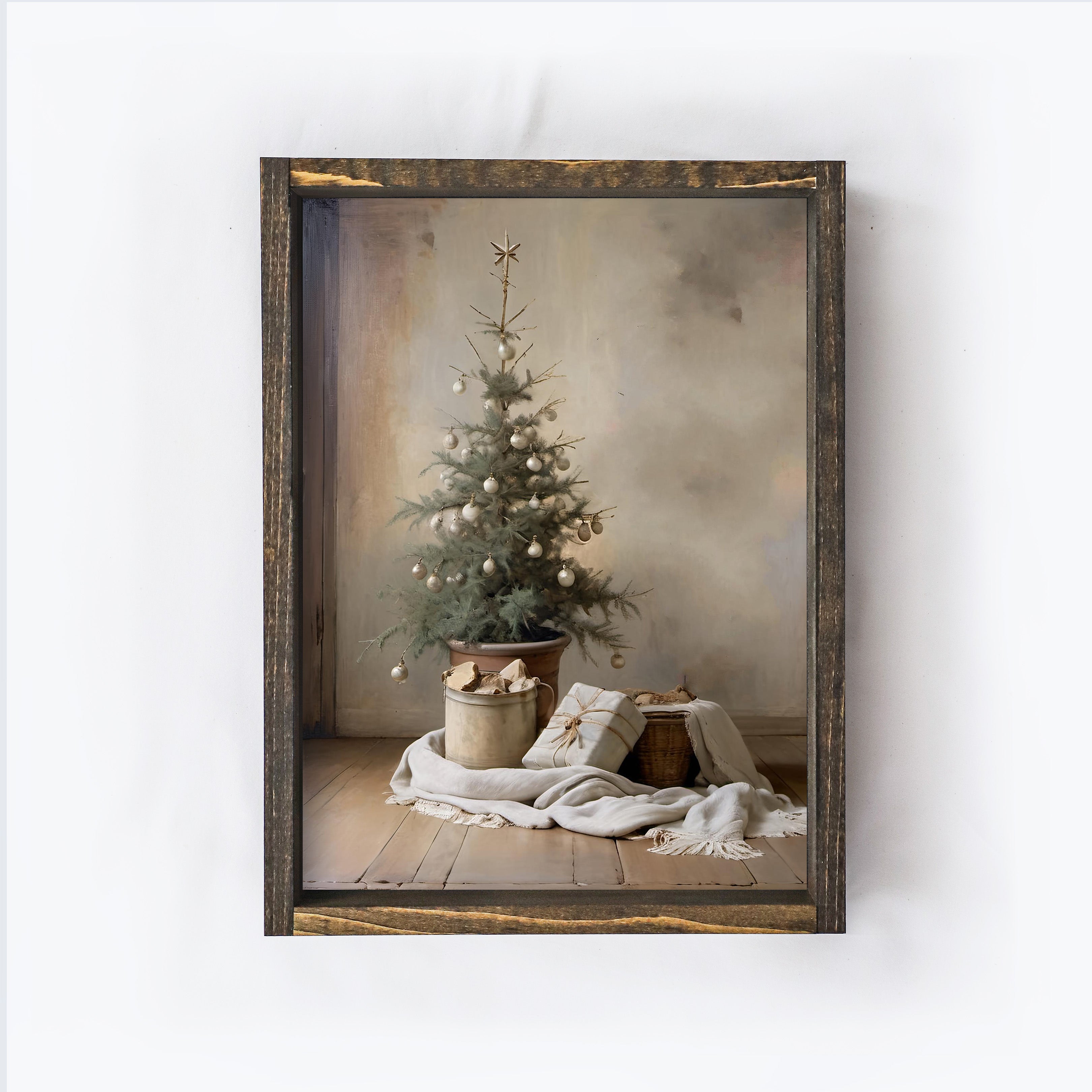 Vintage Christmas Tree | Christmas Tree Painting A230-2