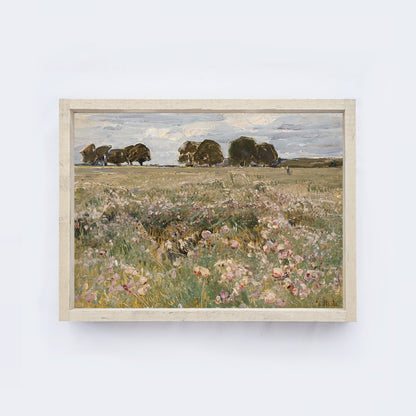 Vintage Print Framed |Spring Meadow A79-3