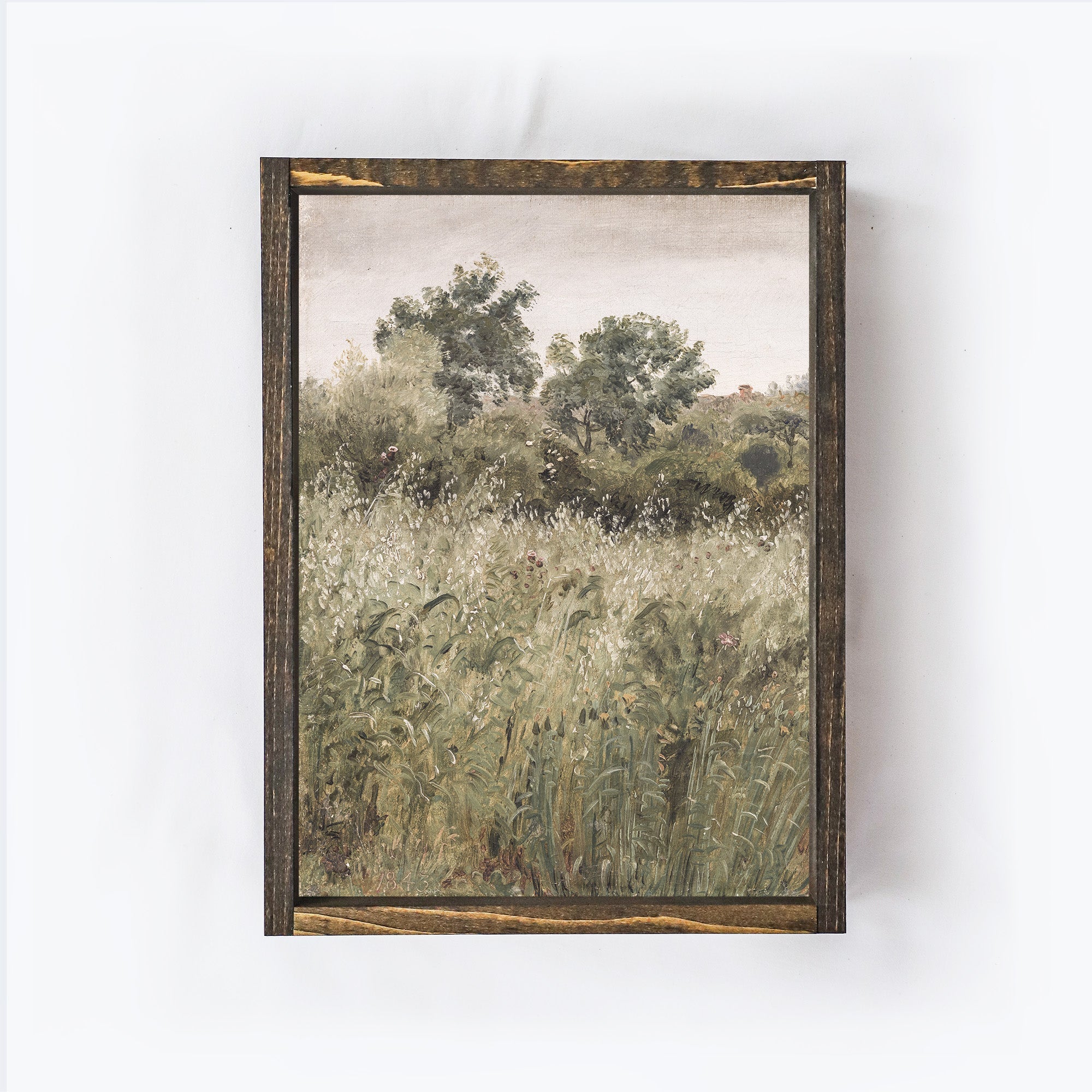 Vintage Print Framed | Fall Harvest Vertical A81-1