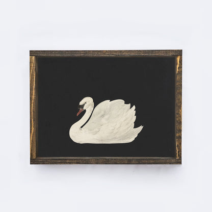 Antique Swan Painting A36-2