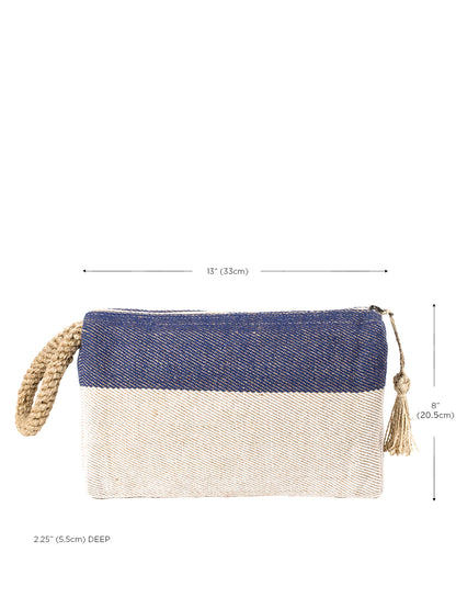 Block A Clutch - Blue-4