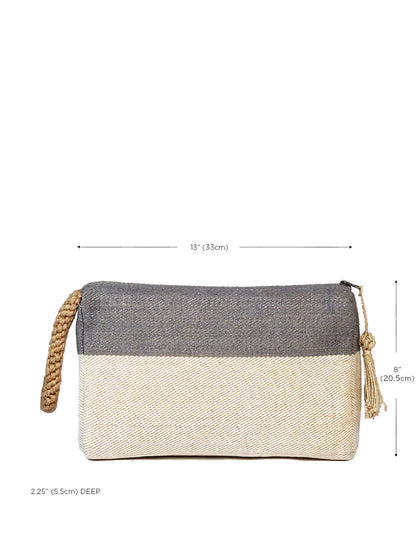 Block A Clutch - Gray-4