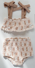 Baby Girl Flower Pattern Fashion Swimwear Sets-5