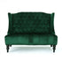 Tufted High Winged Back Velvet Loveseat-2