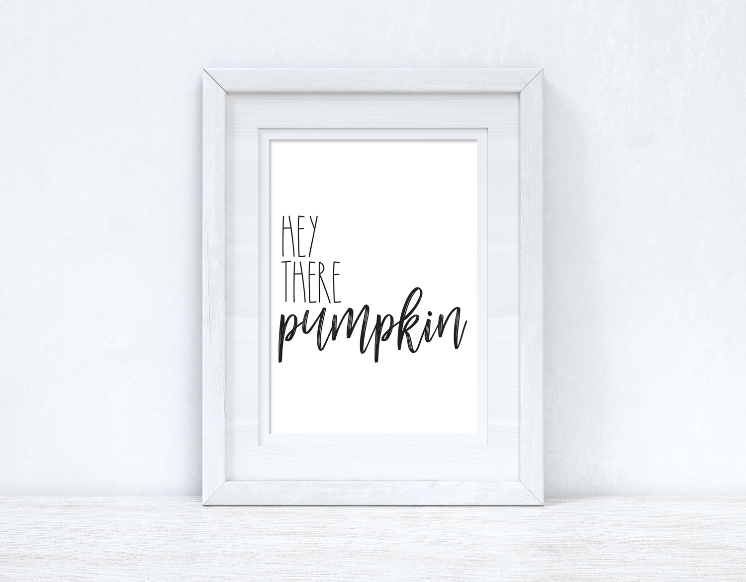 Hey There Pumpkin Autumn Seasonal Wall Home Decor Print-1