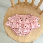 Baby Girl Dot Pattern Cake Ruffle Skirts In Summer-1