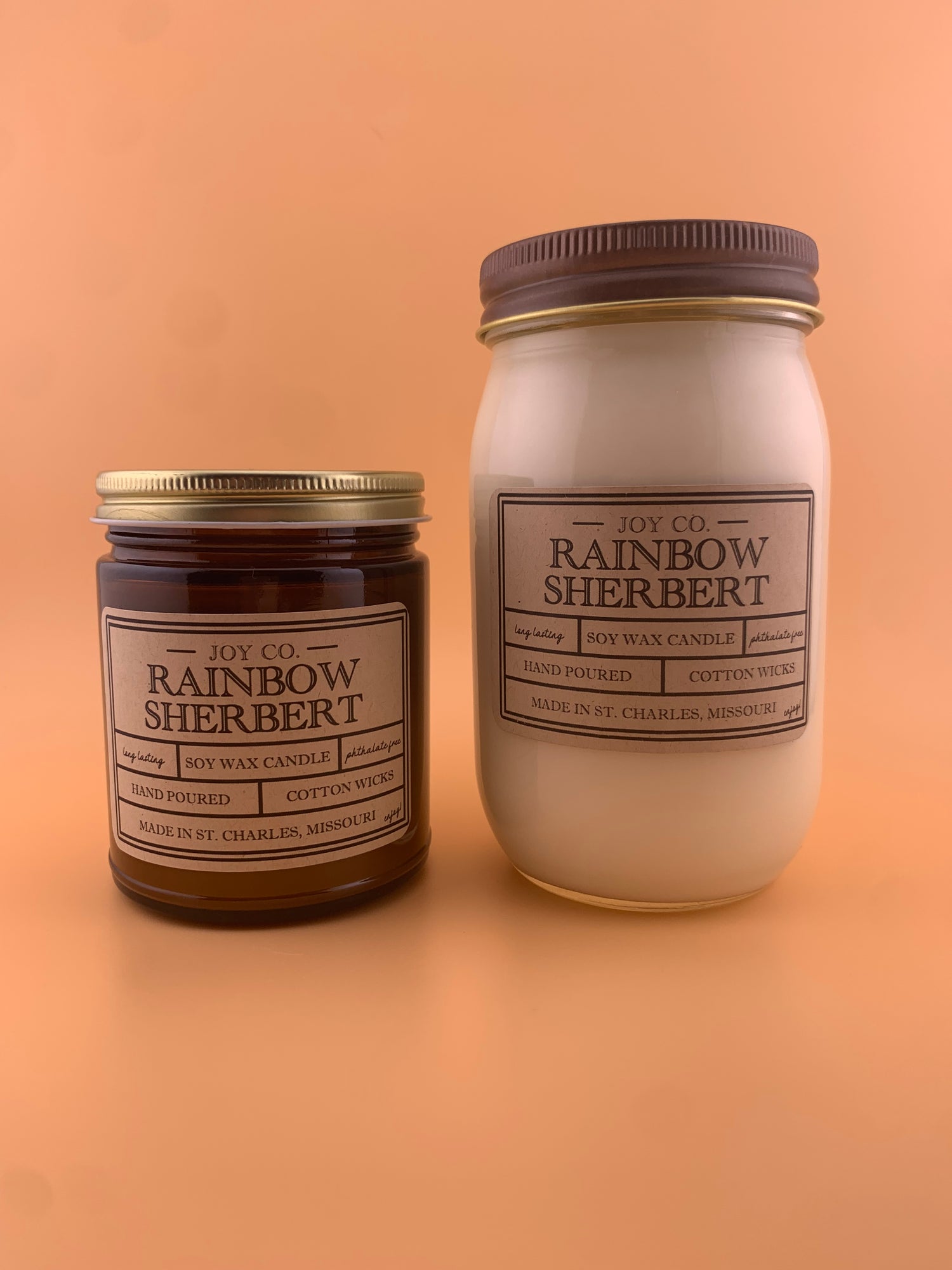 Rainbow Sherbert Candle