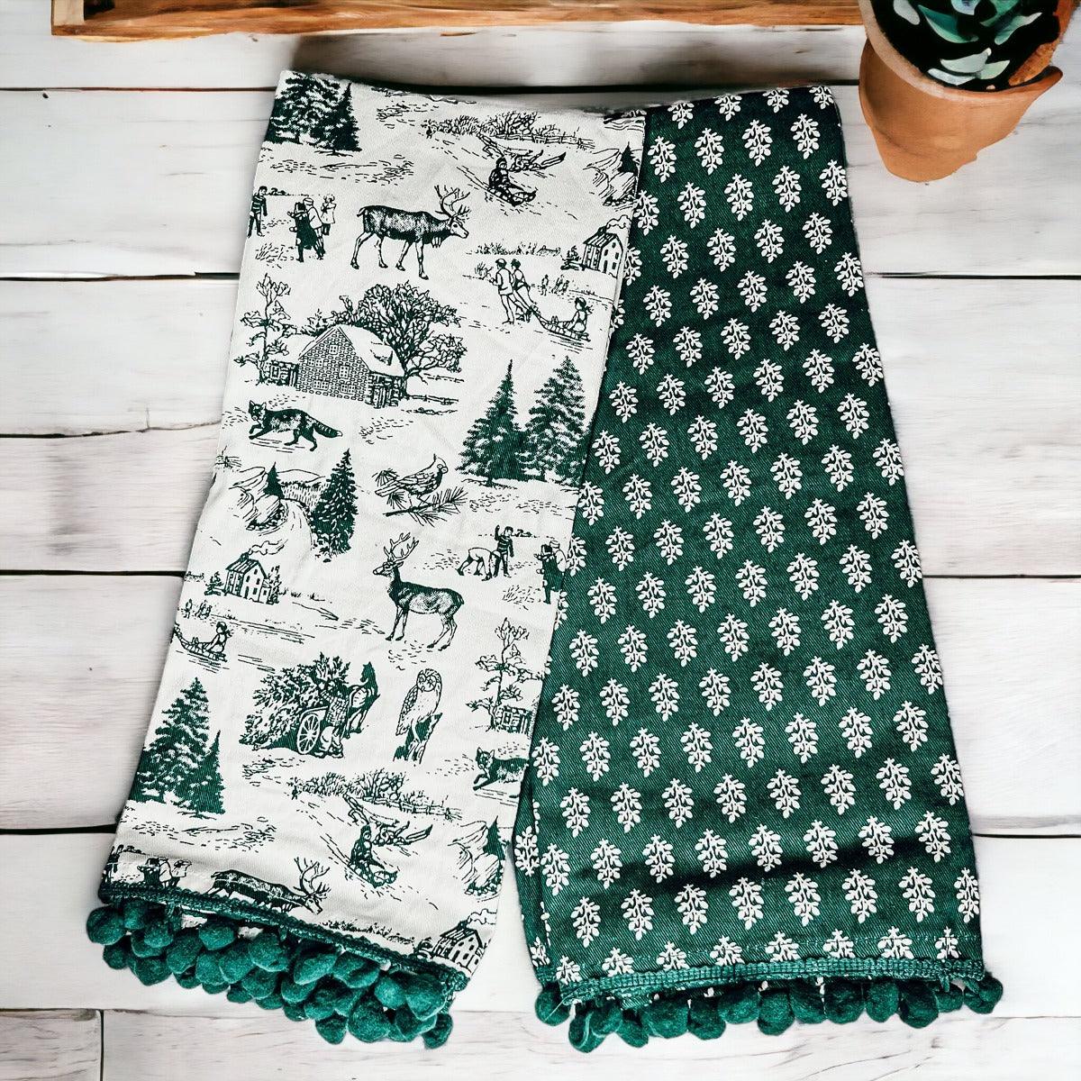 Forest Green Towels-3