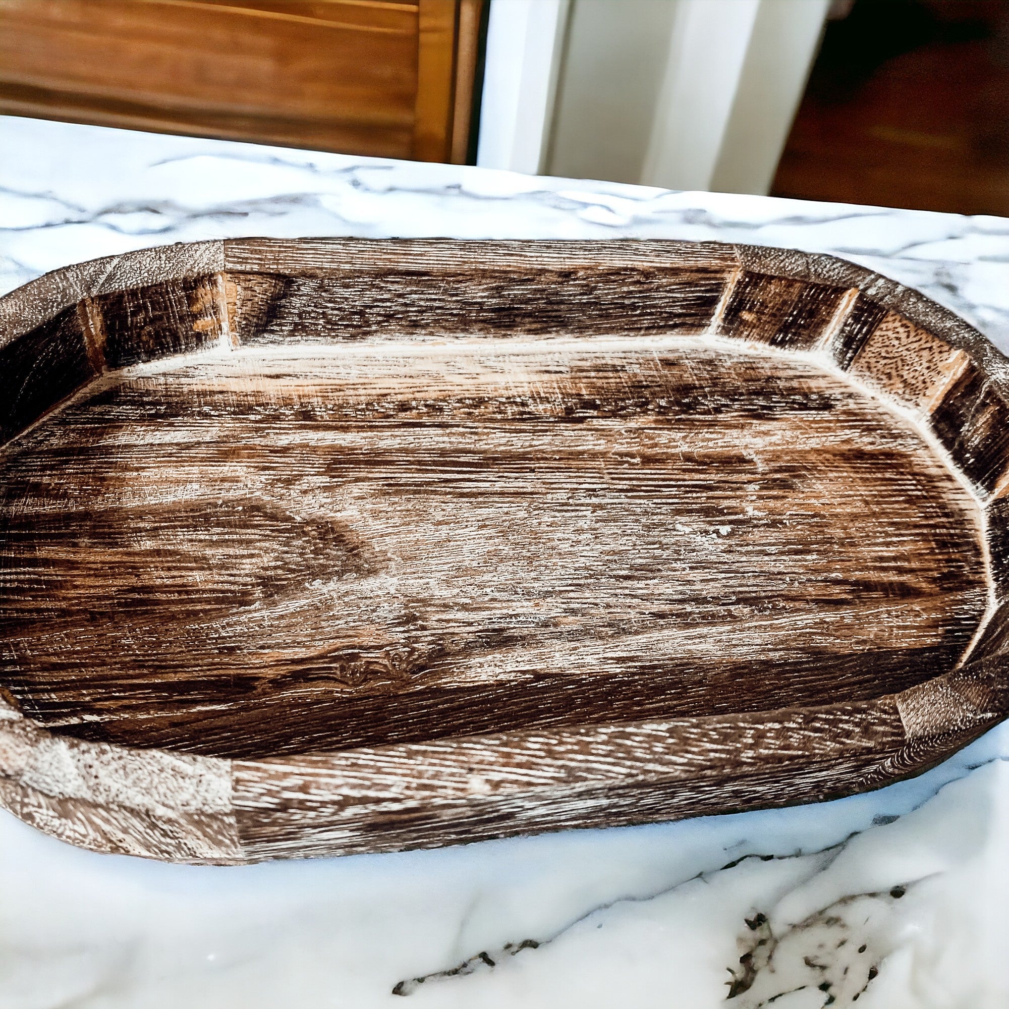 Rustic Wood Tray-5